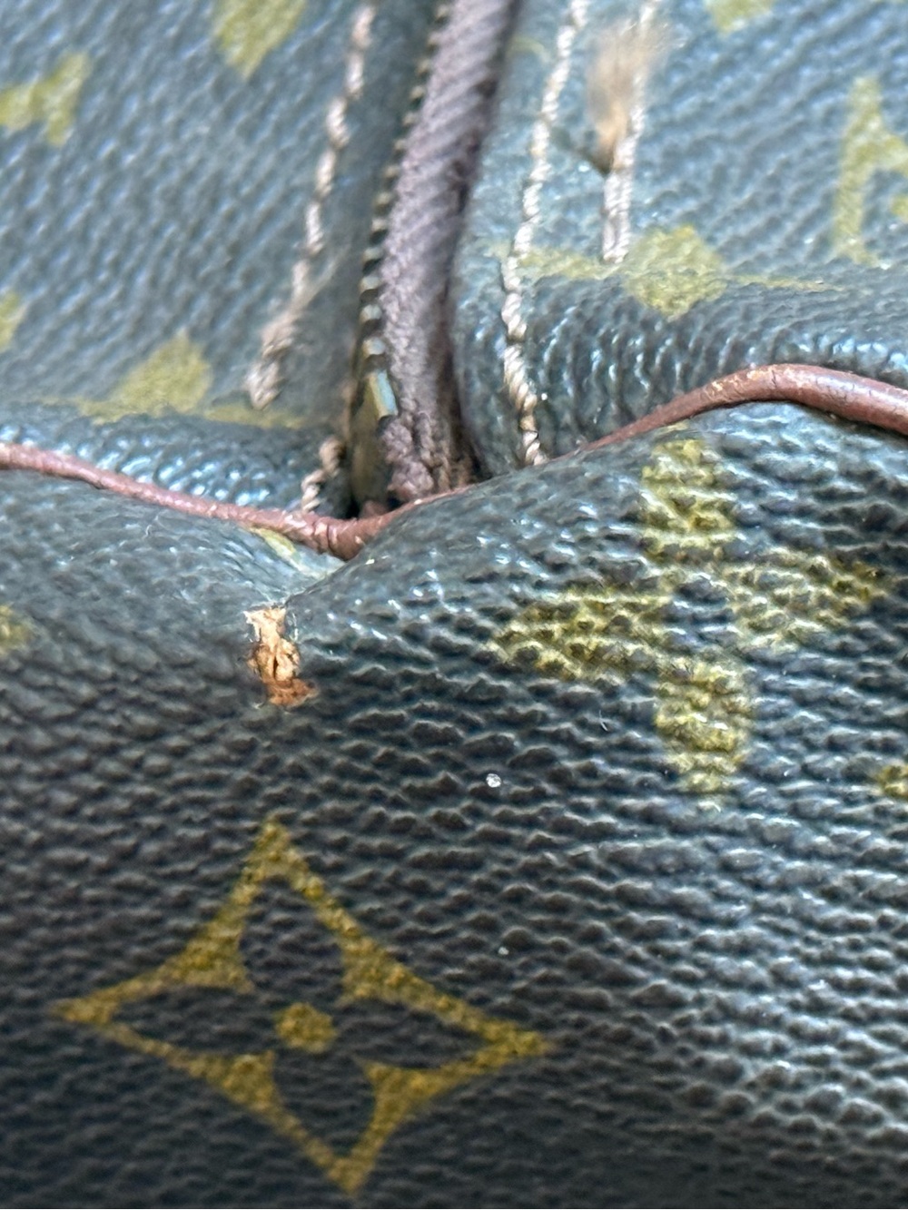 Louis Vuitton Monogram Papillon 30 Vintage Handbag w Pouch Brown Canvas - Picture 6 of 11